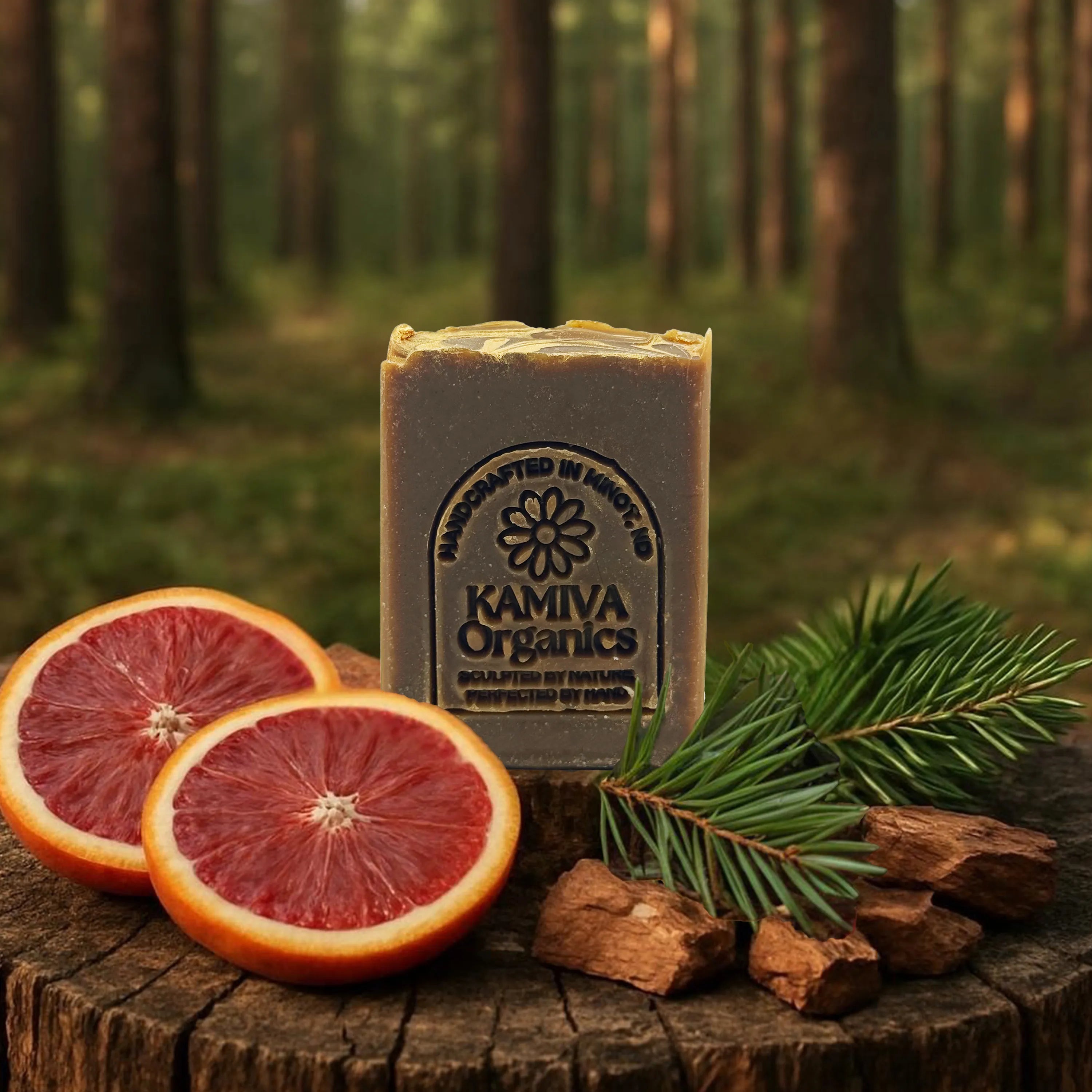 Scandinavian Pine Tar Soap - Skin Clarifying | Kamiva Organics