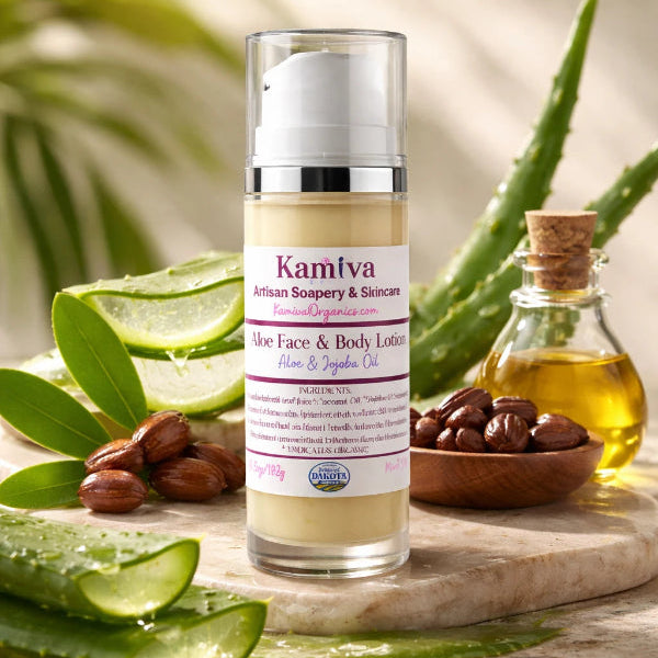 Daily Facial Moisturizer - Aloe & Jojoba Oil | Kamiva Organics