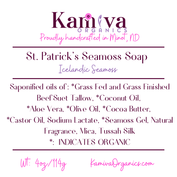 St. Patrick’s Sea Moss Soap