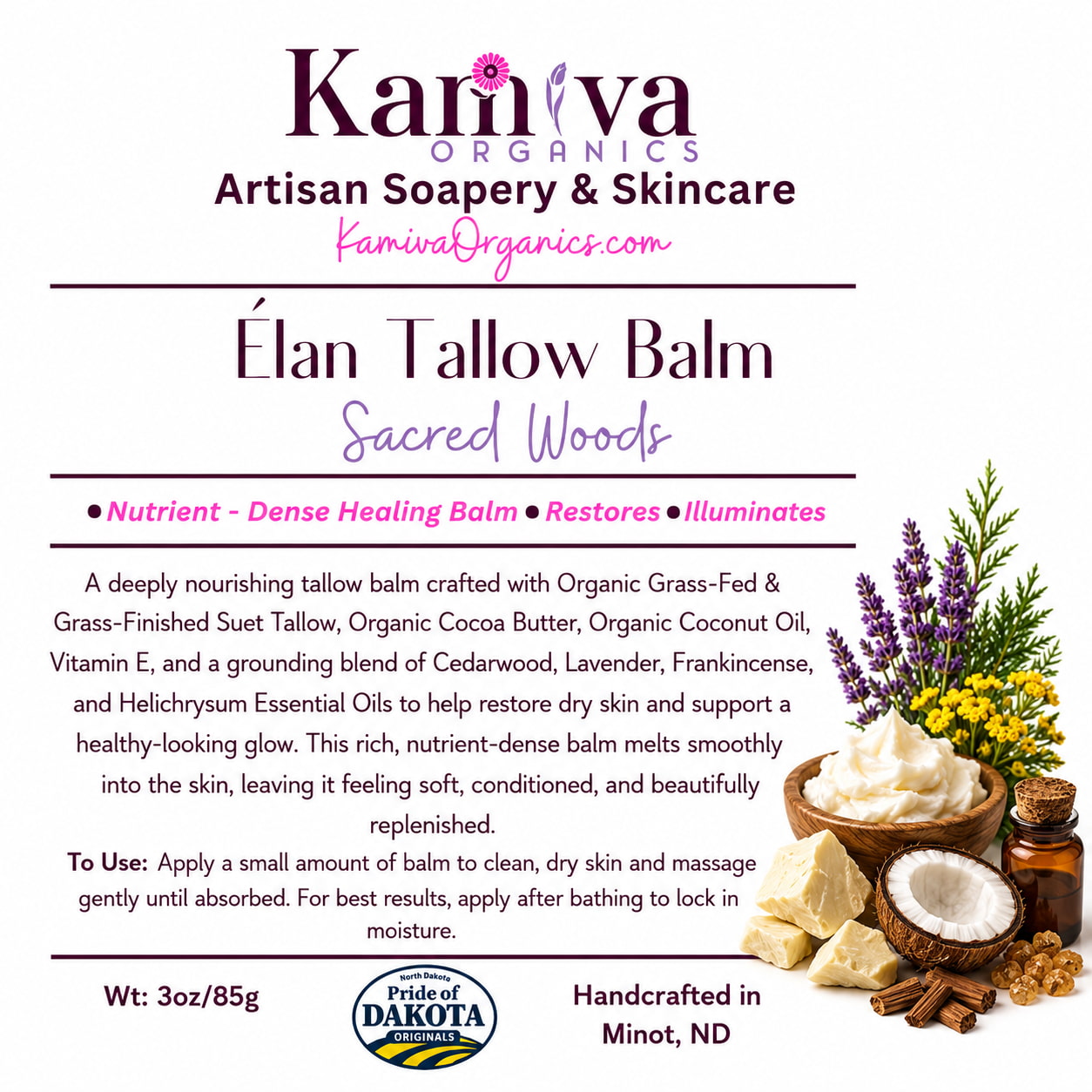 Elan Tallow Balm – Sacred Woods Deep Conditioning Concentrate