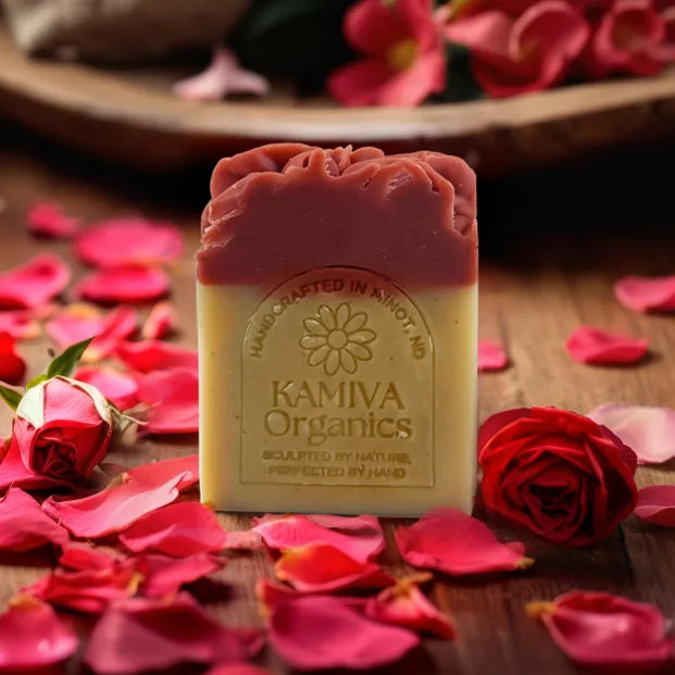 Black Raspberry Vanilla Tallow Facial Soap - Natural Radiance | Kamiva Organics