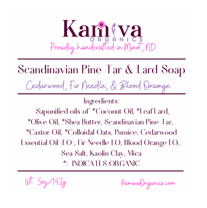 Scandinavian Pine Tar Soap - Kamiva Organics