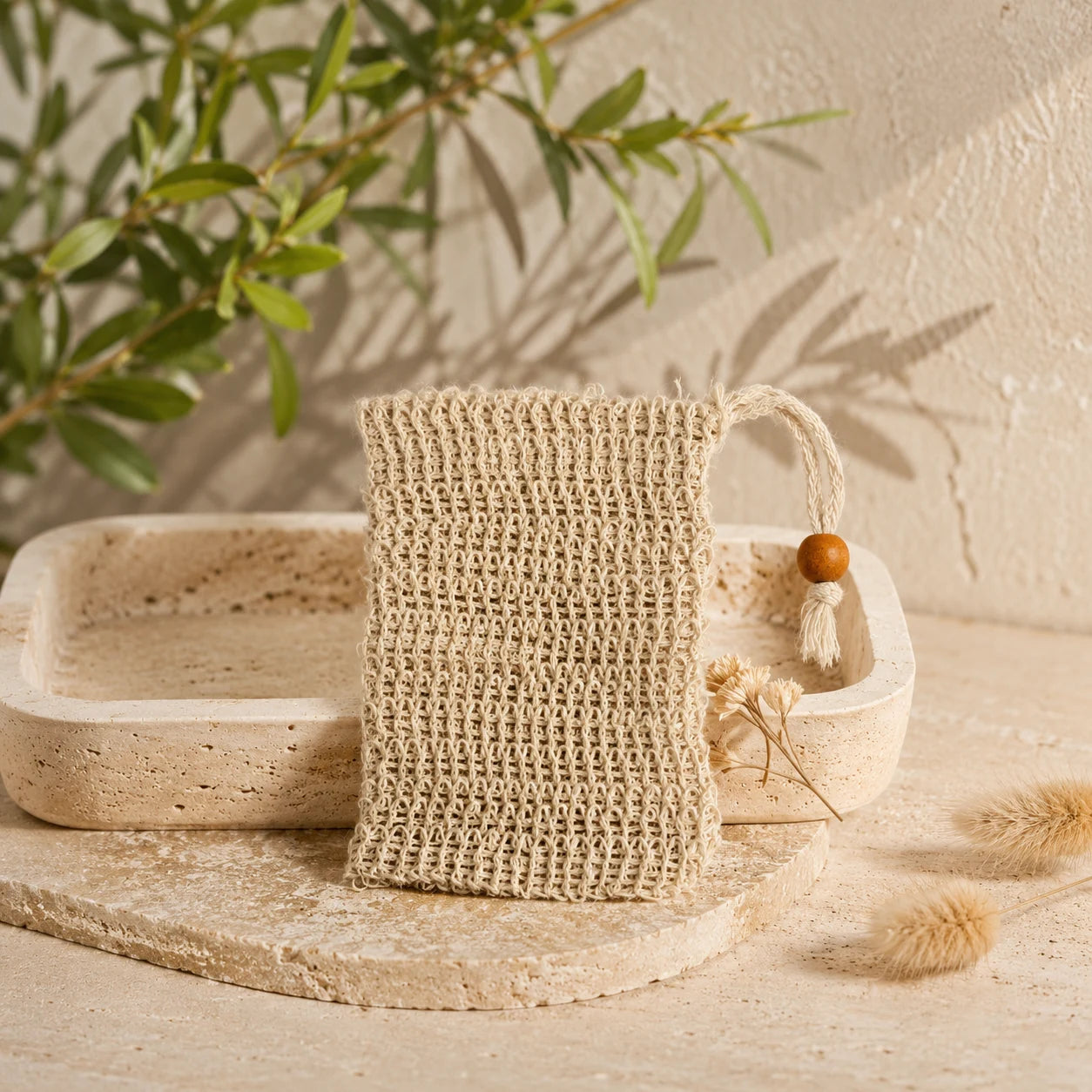 Sisal Fiber Soap Saver Bag | Kamiva Organics