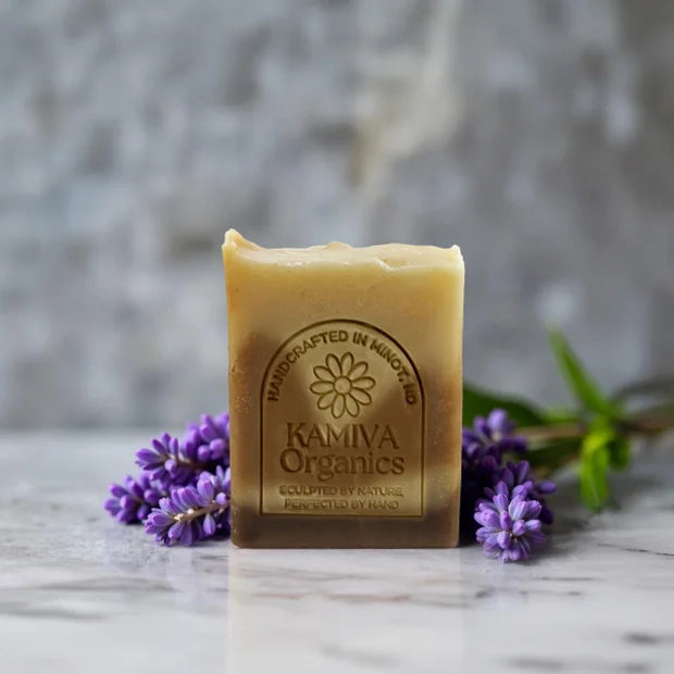 Lavender Tallow Facial Soap - Skin Balancing | Kamiva Organics