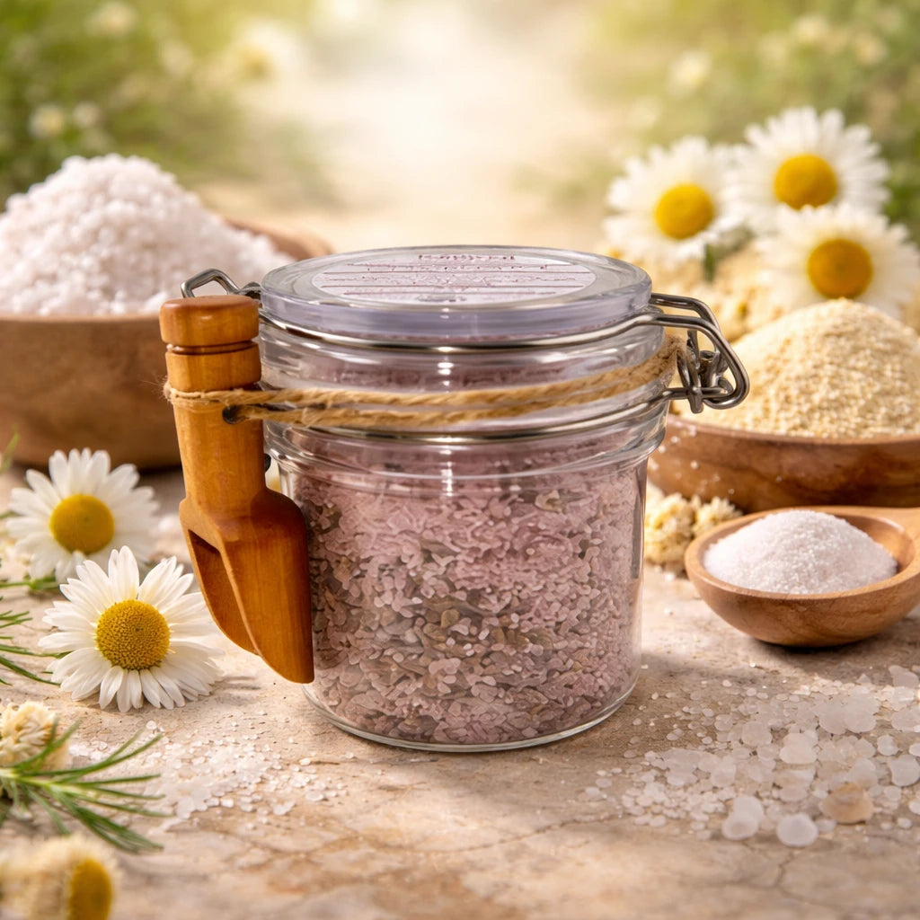 Lavender &amp; Chamomile Calming Bath Salt Soak