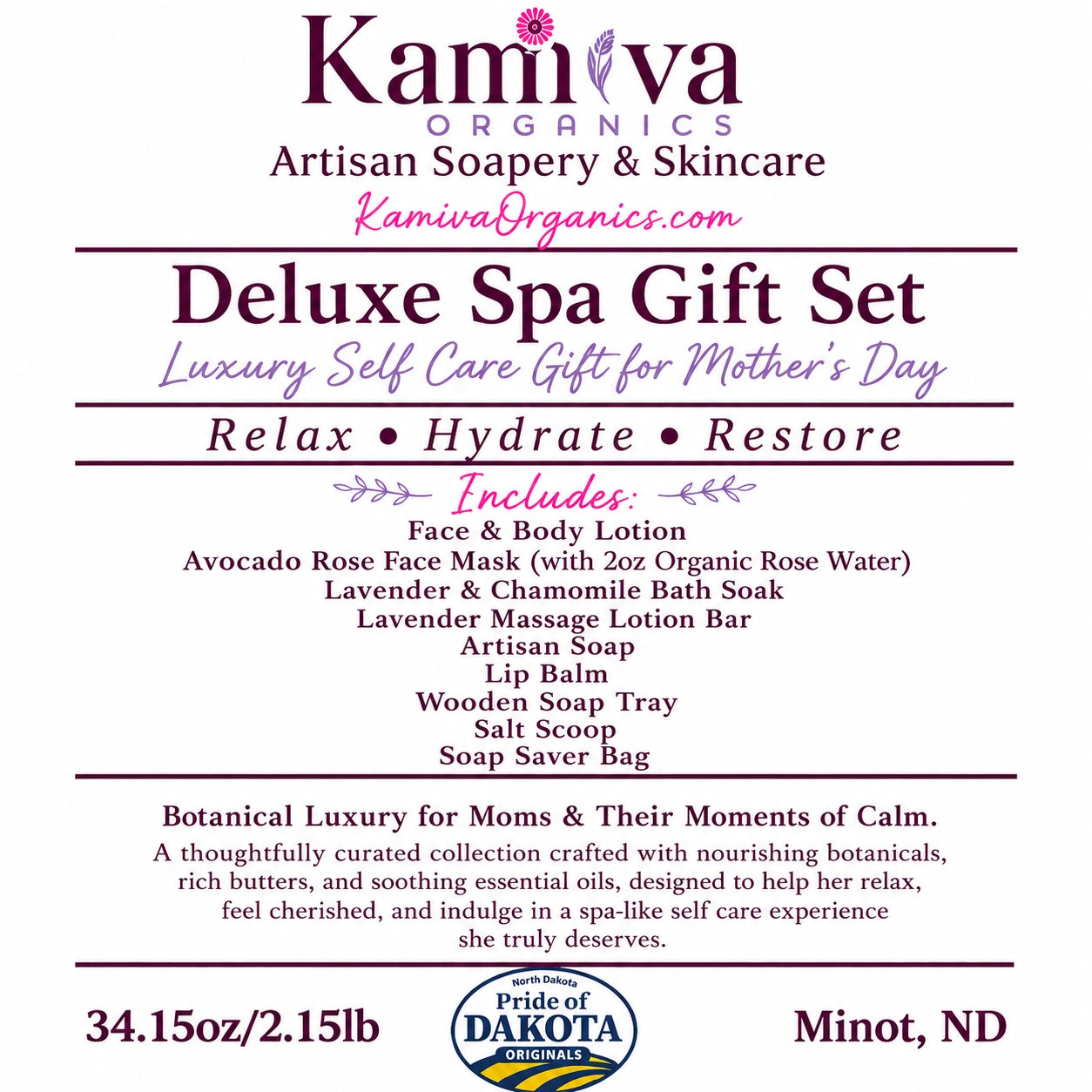 Deluxe Spa Mother's Day Gift set