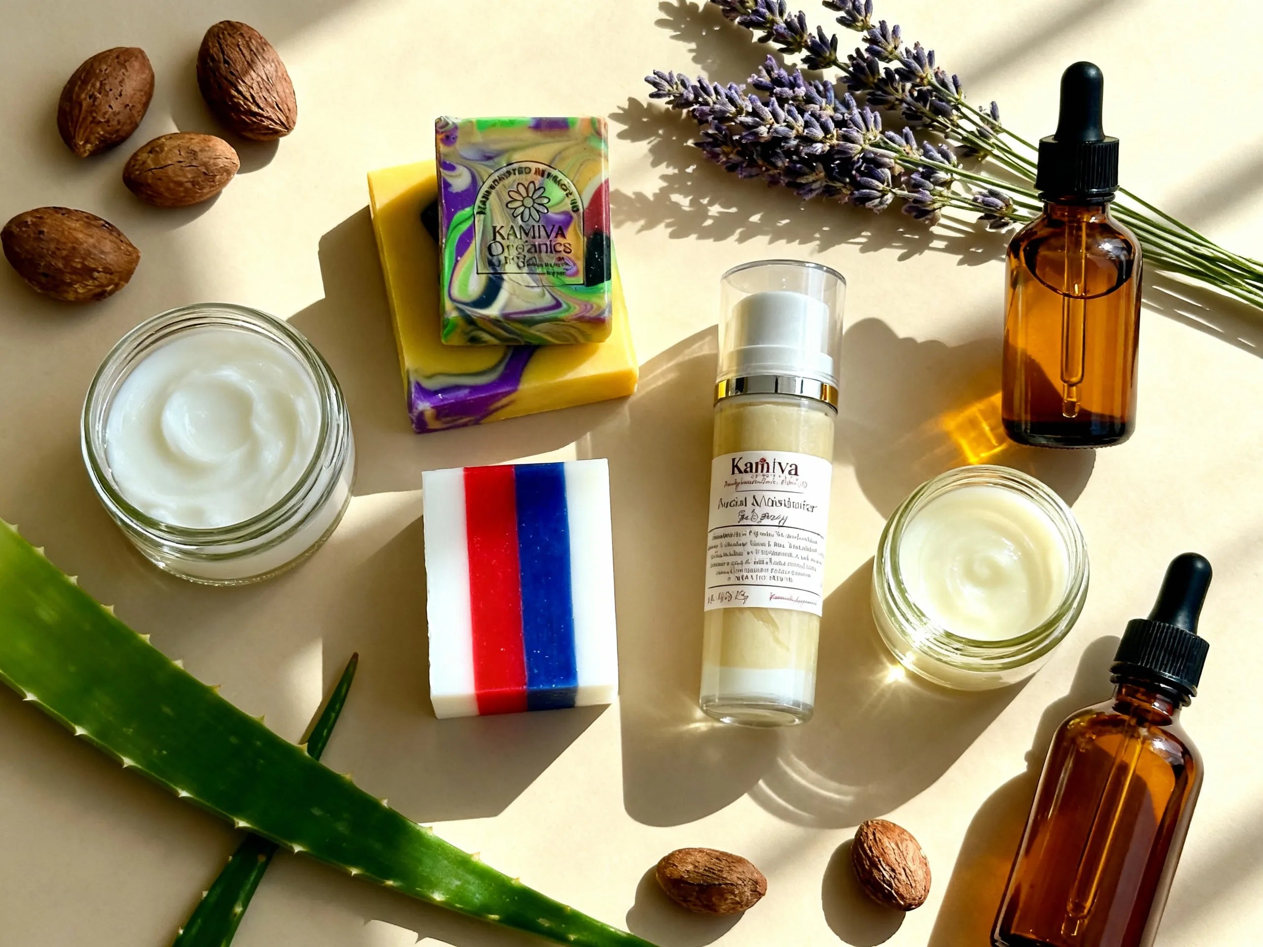 Kamiva Organics Aloe, Castor oil, Grapefruit butter collections